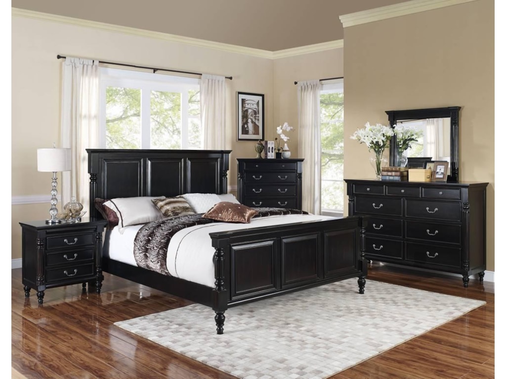 New Classic Martinique BedroomCalifornia King Panel Bed
