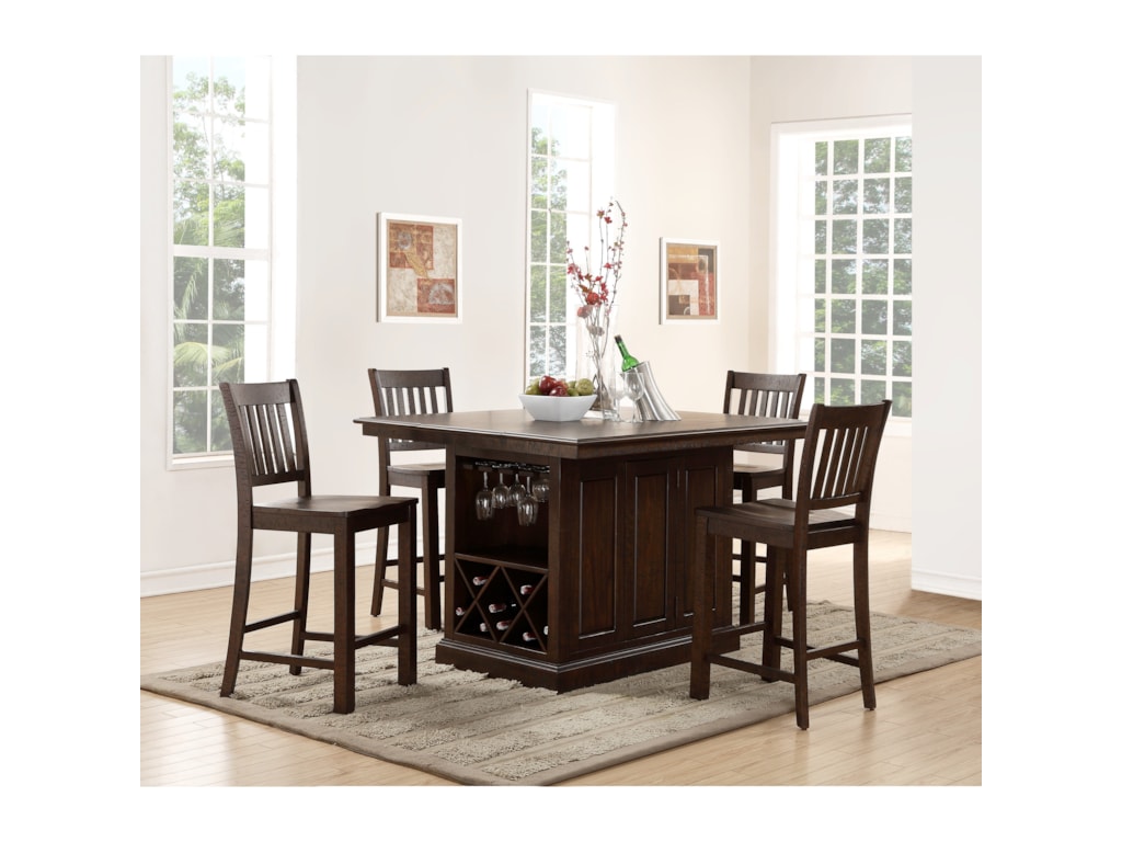 New Clic San Juan Counter Height Island And Chair Set With Built New Clic San Juan Counter Height Island And Chair Set With Built In Storage Dunk Bright Furniture Pub Table Stool Sets