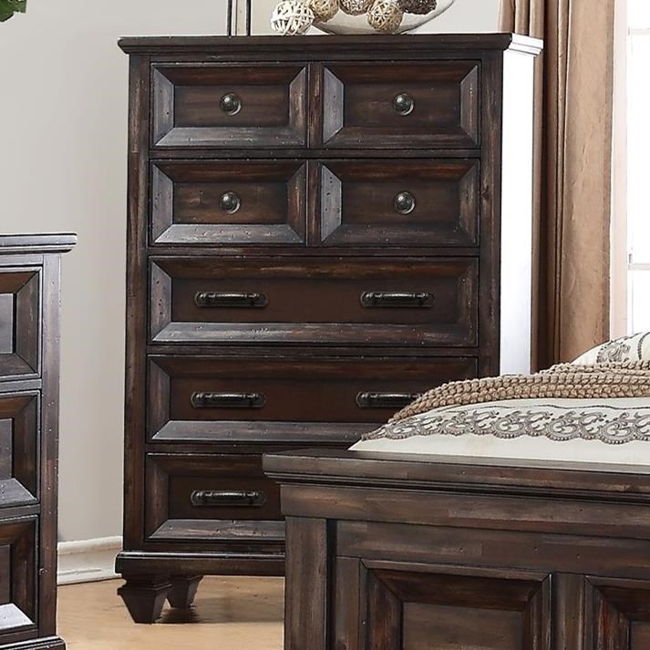 Sydney Five Drawer Chest With Jewelry Tray Walker S Furniture