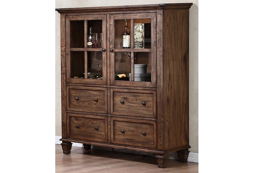 New Classic Sutton Manor D1505 46 China Cabinet With Removable