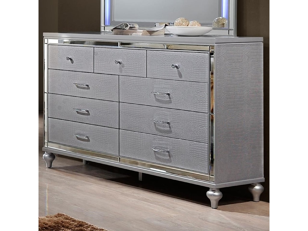New Classic Valentino Ba9698s 050 Nine Drawer Dresser With Turned
