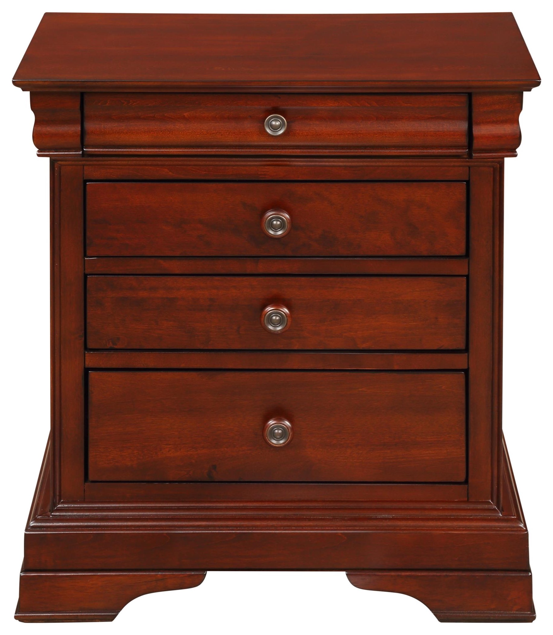 New Classic Versailles 4 Drawer Nightstand Furniture Superstore Rochester Mn Nightstands