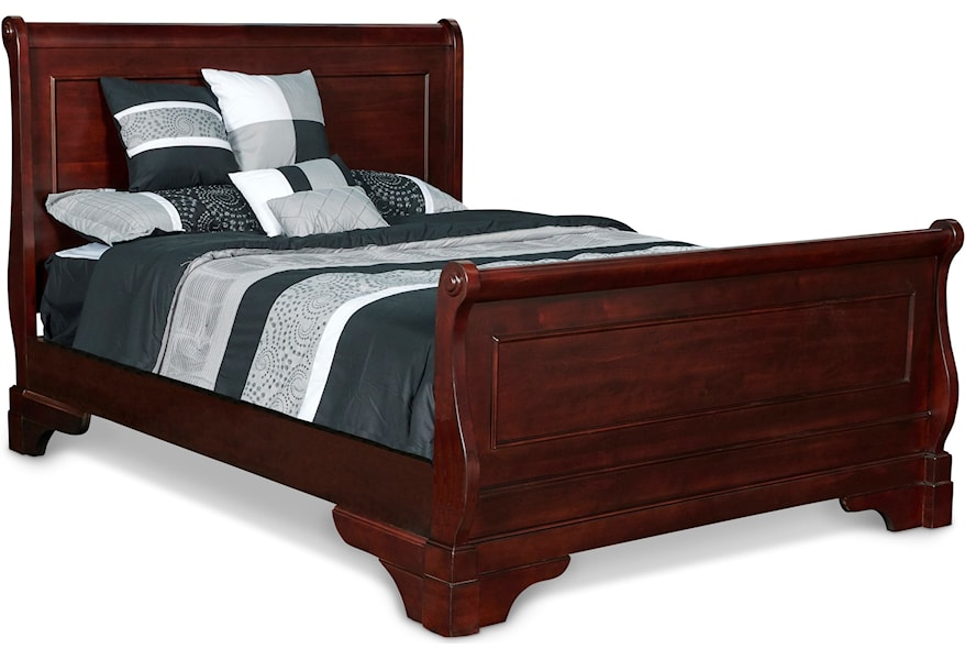 New Classic Versaille Traditional Twin Sleigh Bed | A1 Furniture &amp; Mattress  | Sleigh Beds