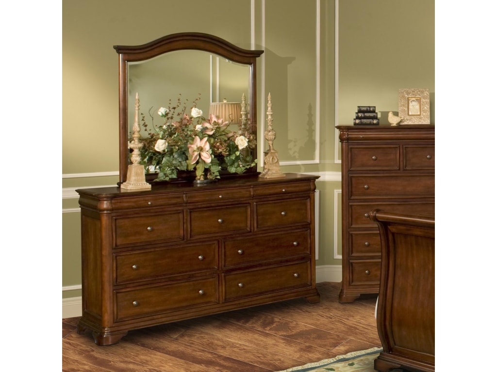 New Classic Whitley CourtDresser & Mirror Combo