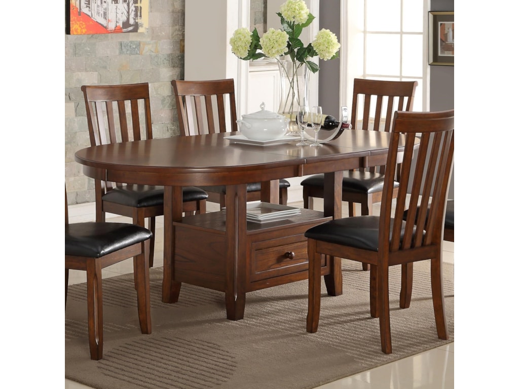 New Clic Wilson Round Dining Table With Storage Shelf And Drawer New Clic Wilson Round Dining Table With Storage Shelf And Drawer