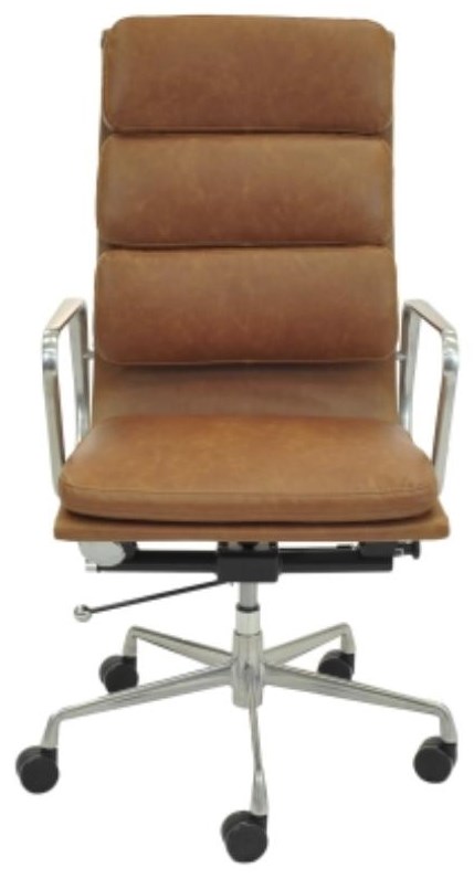 Happy Chair Chandel Chandel Pu High Back Office Chair Vintage Tawny Reeds Furniture Office Task Chairs