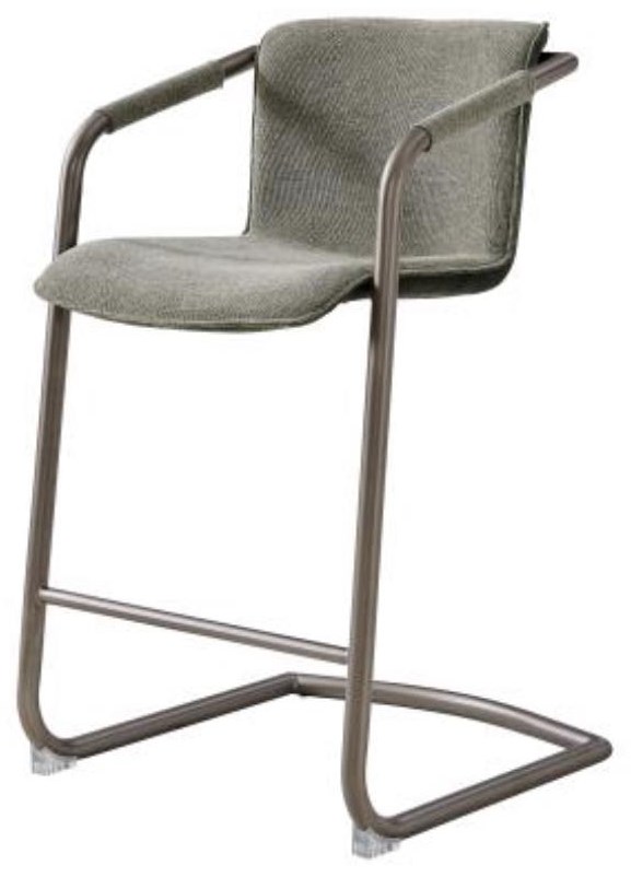 Happy Chair Indy Indy Fabric Counter Stool Silver Frame Sage Green Velvet Green Reeds Furniture Bar Stools