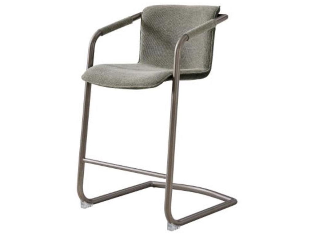 Happy Chair Indy Indy Fabric Counter Stool Silver Frame Sage Green Velvet Green Reeds Furniture Bar Stools