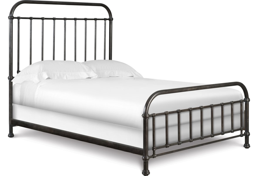Next Generation By Magnussen Bailey Y2159 64 Full Size Metal Bed With Weathered Patina O Dunk O Bright Furniture Headboard Footboard