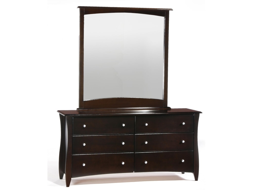 Night Day Furniture E Clove Dresser And Mirror Combo Night Day Furniture Eclove Dresser And Mirror Combo
