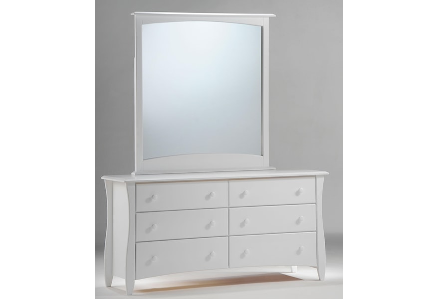 Night Day Furniture Spice Clove Dresser And Mirror Combo