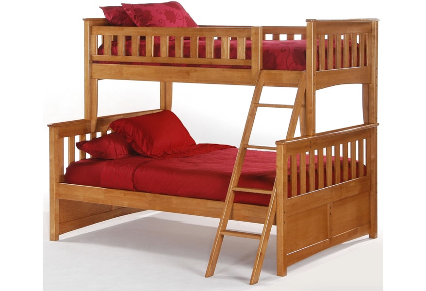 Night Day Furniture Spice Ginger Twin Full Bunk Bed Furniture And Appliancemart Bunk Bed