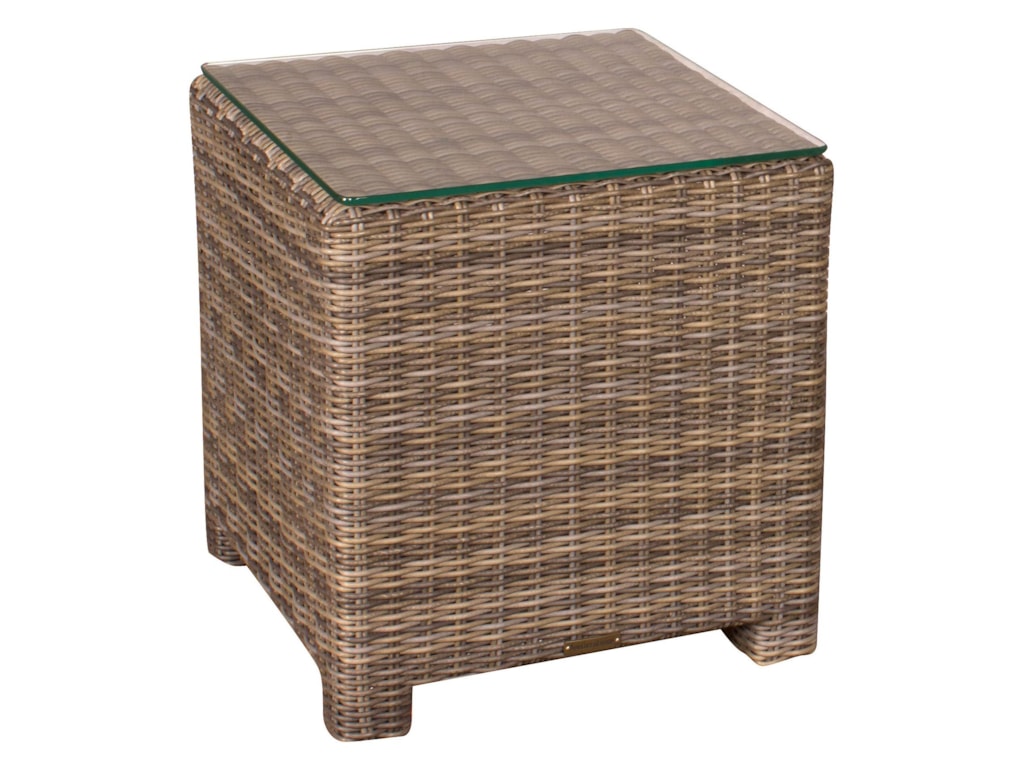 Northcape International Bainbridge Square End Table W Gl Top Northcape International Bainbridgeend Table