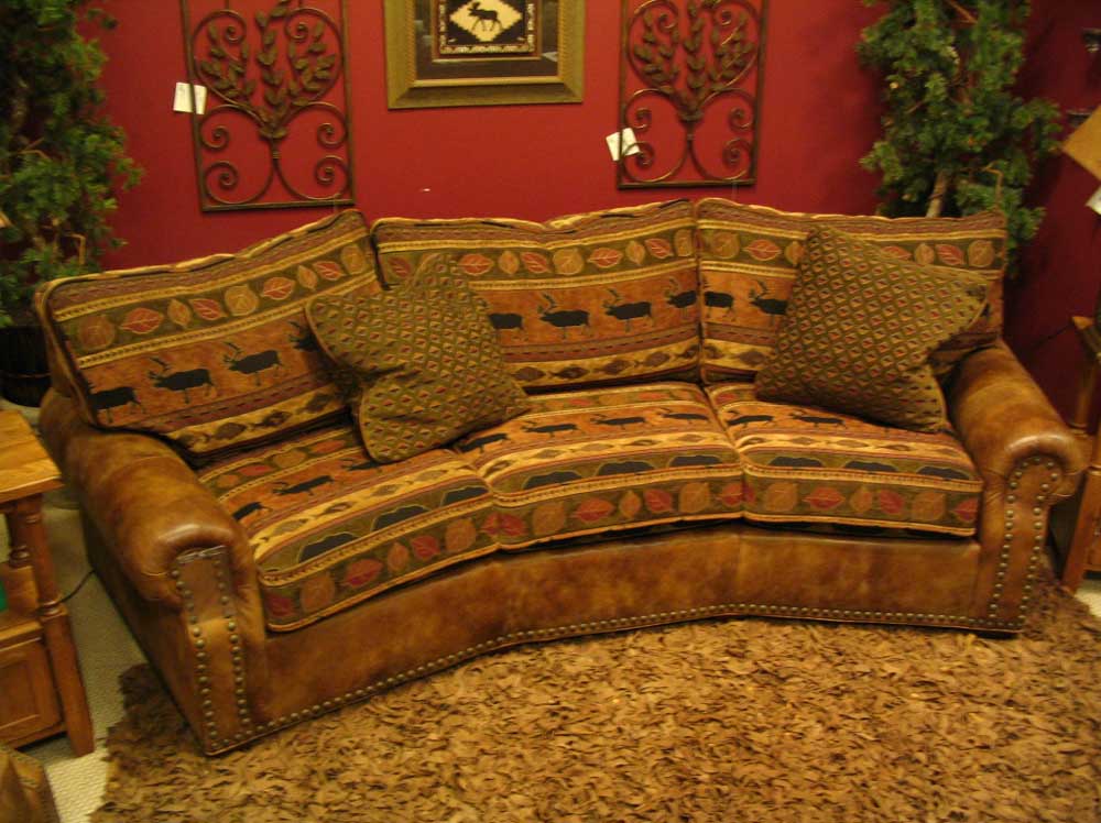 Norwalk Stowe Leather Sofa W Nailheads Dunk Bright Furniture