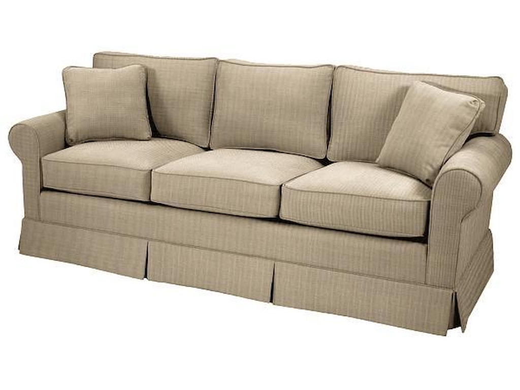 Copley Square Skirted Queen Sleeper Sofa By Norwalk At Dunk Bright Furniture