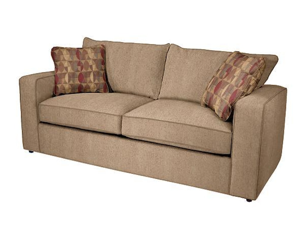Ord Queen Sleeper Sofa With Accent Pillows By Norwalk At Dunk Bright Furniture