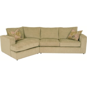 Norwalk Milford Sectional Sofa With Track Arms Loose Back