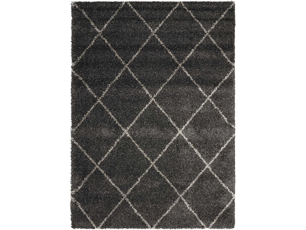 Nourison Brisbane 5 X 7 Charcoal Rectangle Rug Ad Furniture Nourison Brisbane5 X 7 Charcoal Rectangle Rug