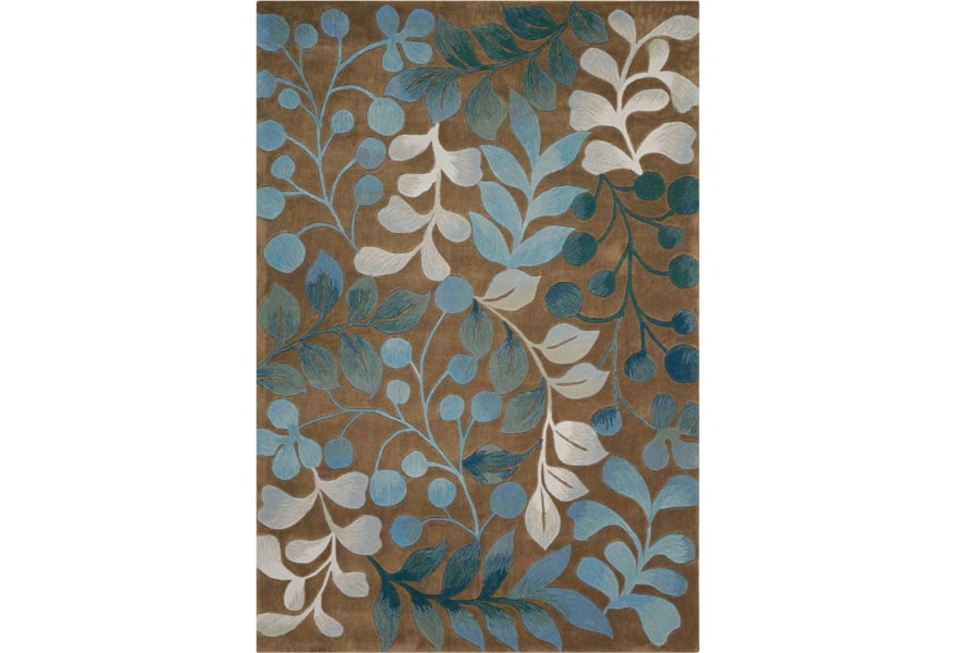 Nourison Contour 5 X 7 6 Mocha Rectangle Rug Sprintz Furniture Rugs