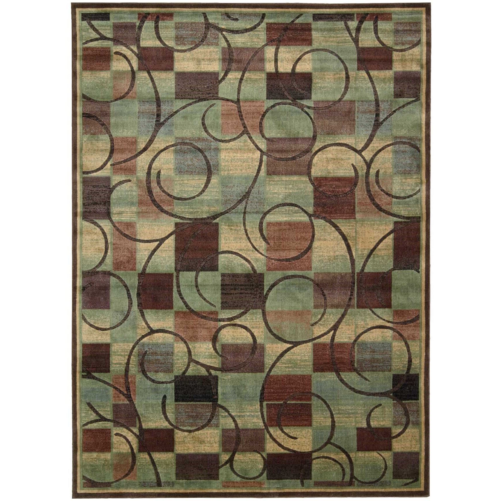 Nourison Expressions Xp01 Brn 96x136 9 6 X 13 6 Brown Rectangle