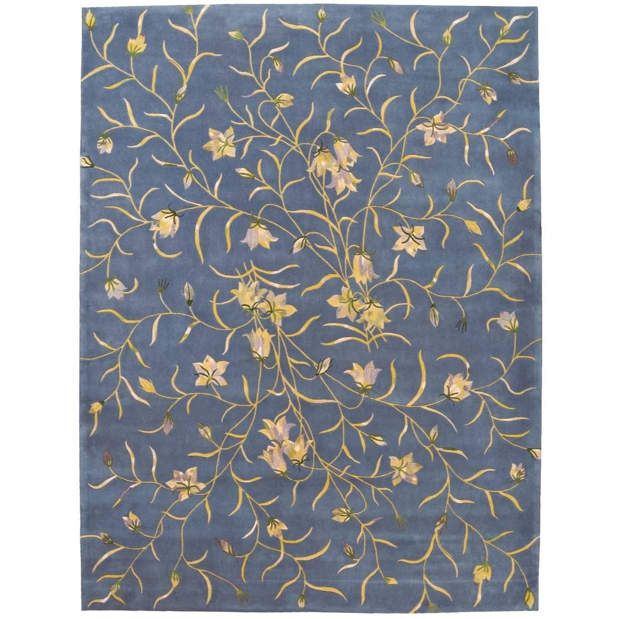 Nourison Julian 8 X 11 Light Blue Rectangle Rug Belfort Furniture Rugs