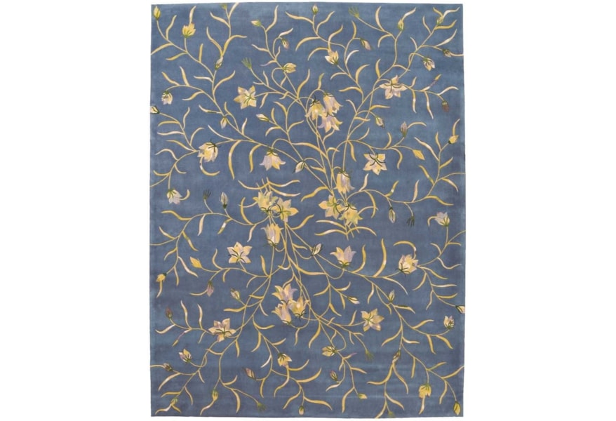 Nourison Julian 8 X 11 Light Blue Rectangle Rug Belfort Furniture Rugs