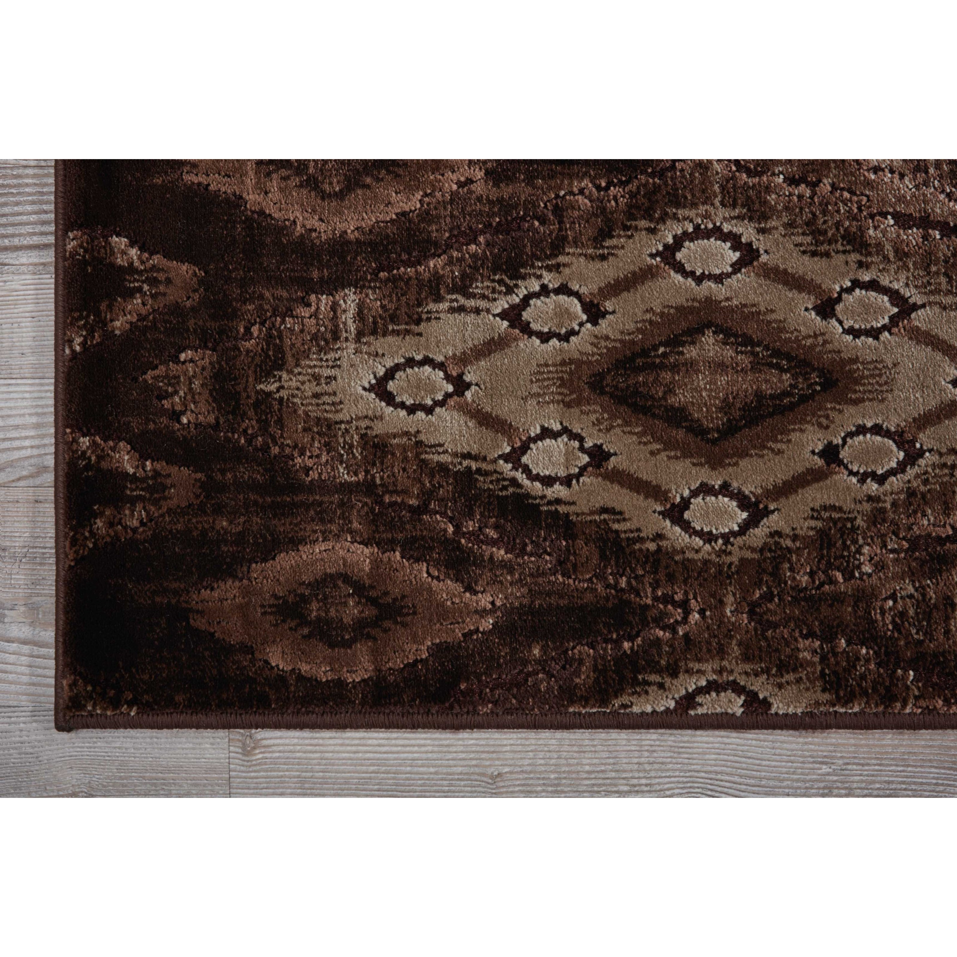 Nourison Karma 5 3 X 7 4 Chocolate Rectangle Rug Darvin Furniture Rugs