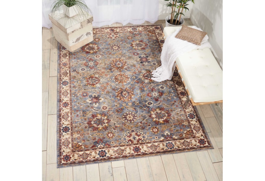 Nourison Lagos 3 X 5 Sky Rectangle Rug Home Collections Nourison Lagos 3 X 5 Sky Rectangle