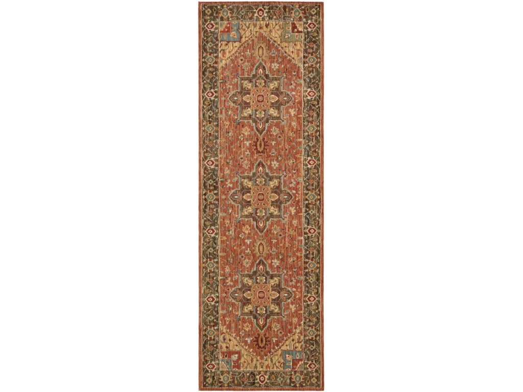 Living Treasures 2 6 X 12 Rust Runner Rug Rotmans Rugs Nourison Living Treasures2 6