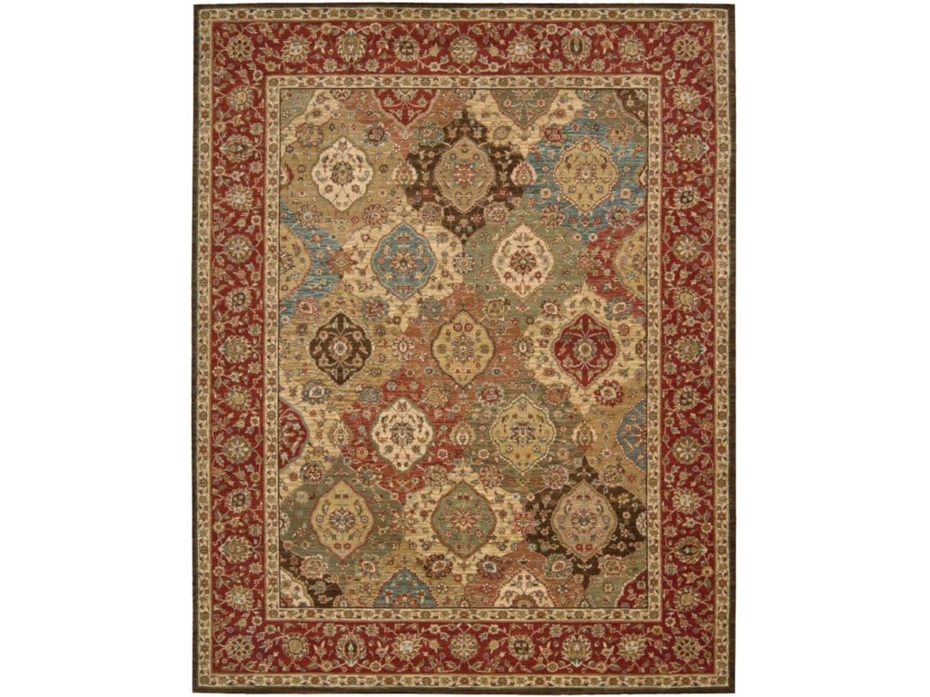 Nourison Living Treasures 8 3 X 11 Multicolor Rectangle Rug Nourison Living Treasures8 3
