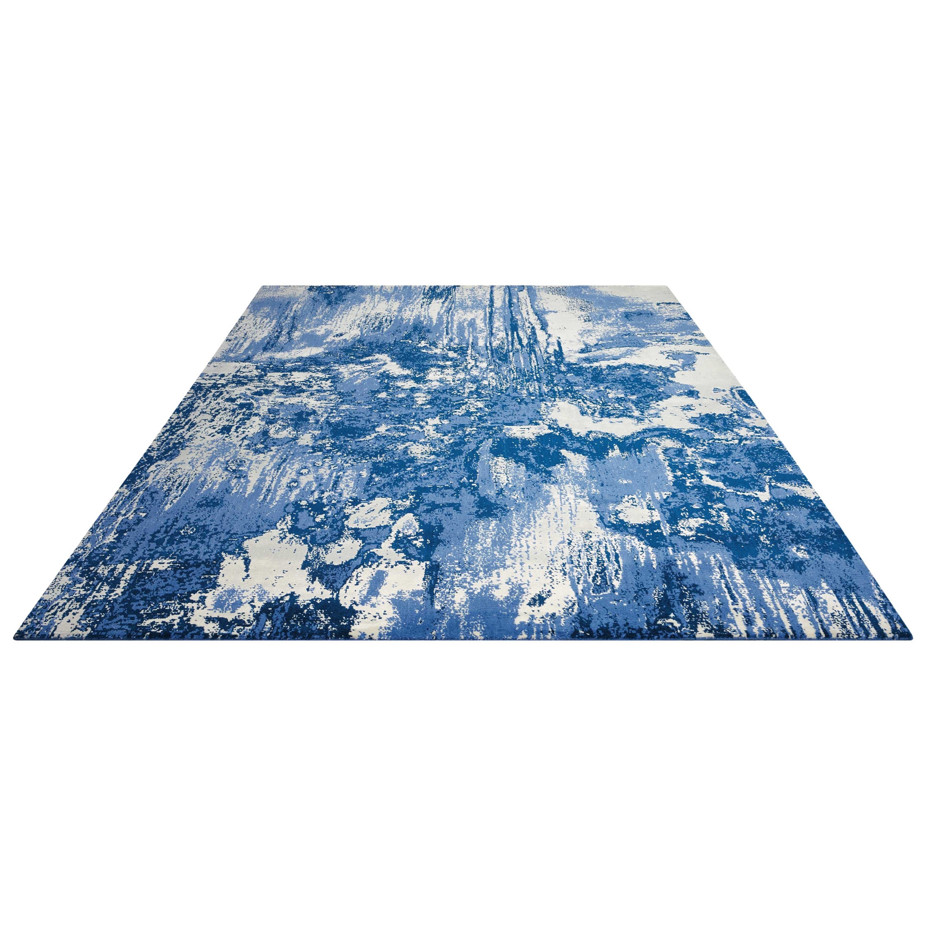 Nourison Twilight1 Twi24 Bluiv 12x15 12 X 15 Blue Ivory