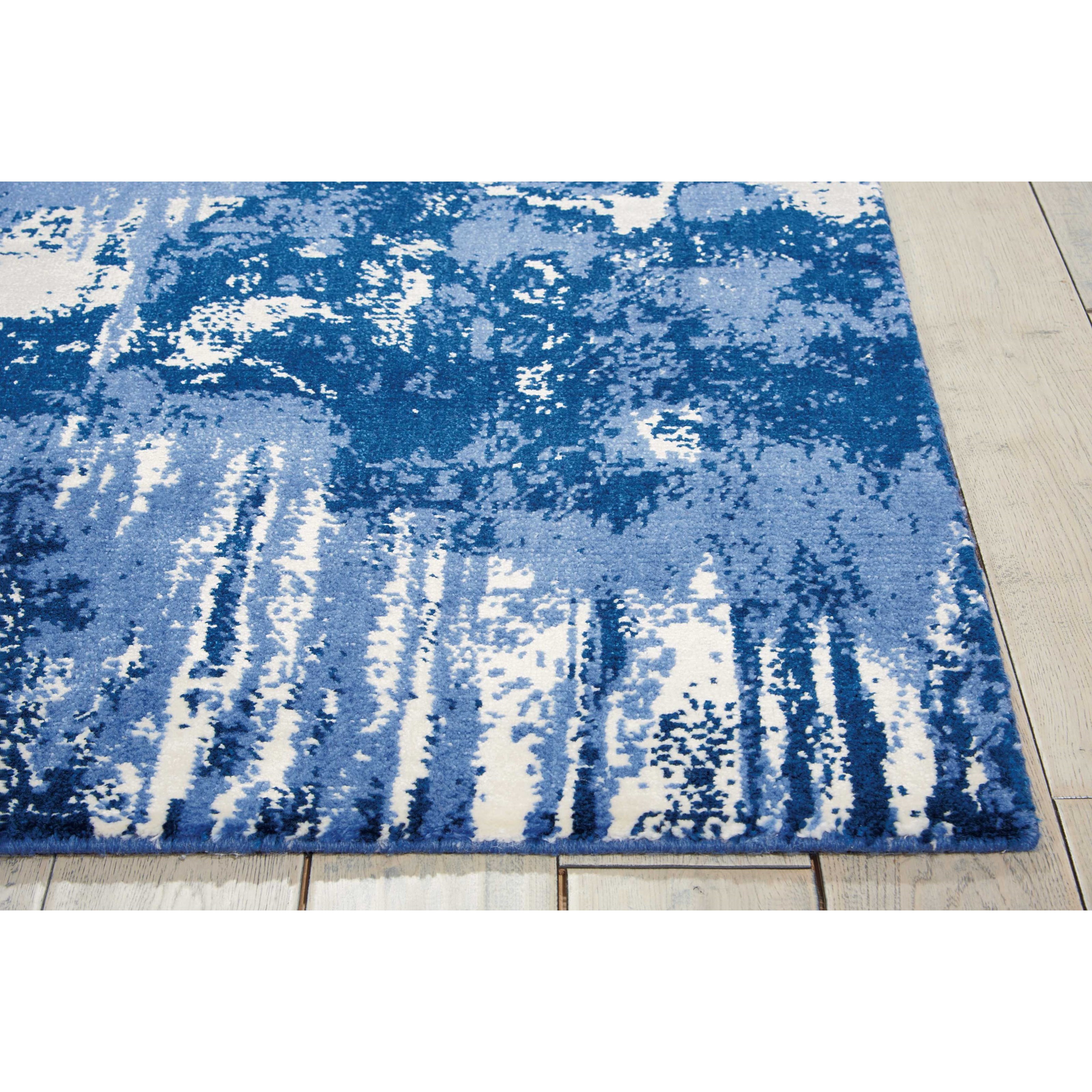 Nourison Twilight1 Twi24 Bluiv 12x15 12 X 15 Blue Ivory