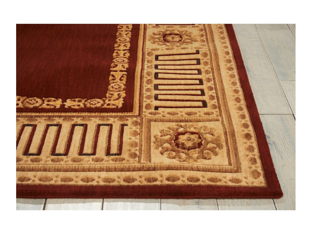 Nourison Vallencierre 5 3 X 8 Burgundy Rectangle Rug Ad Nourison Vallencierre 5 3 X 8 Burgundy Rectangle Rug