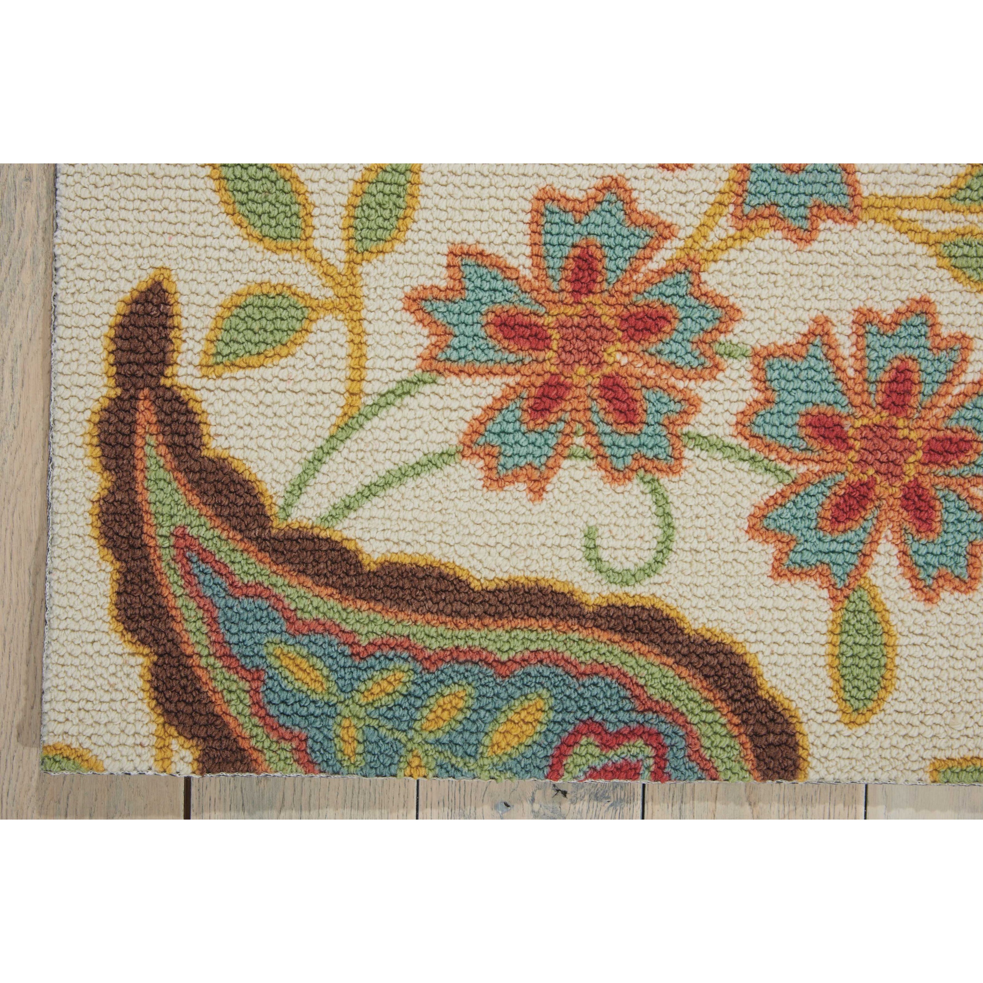 nourison vista 4 x 6 ivory rectangle