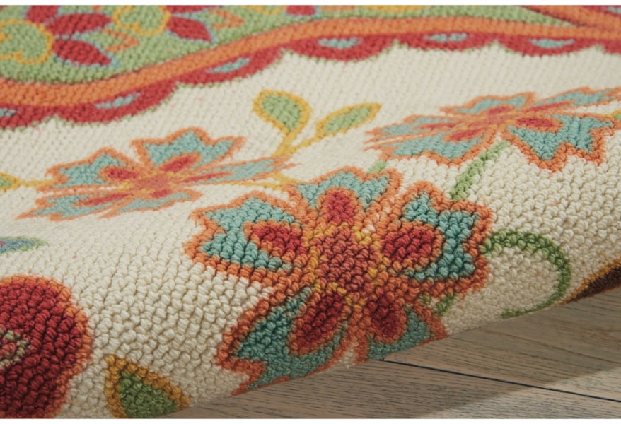 nourison vista 4 x 6 ivory rectangle