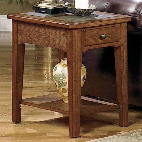 Null Furniture 4011 Table Group Rectangular Single Drawer End Null Furniture 4011 Table Group Rectangular Single Drawer End With Slate Top Inserts And Bottom