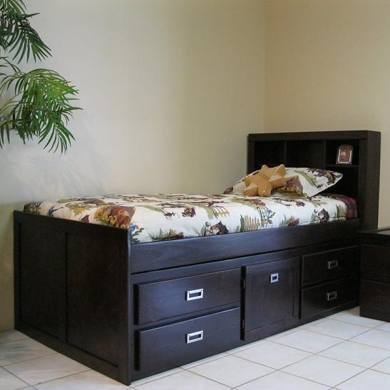 oak furniture west campus twin captain bookcase bed w/ built-in oak furniture west campus twin captain bookcase bed w/ built-in