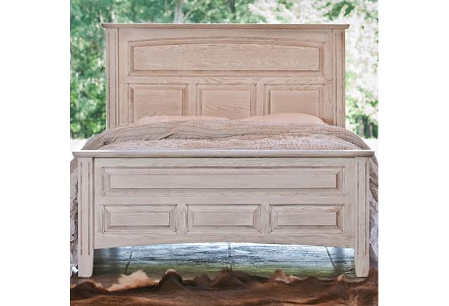 Oakwood Industries Edinburgh King Panel Livingston Bed With Block Feet Crowley Furniture Mattress Panel Beds