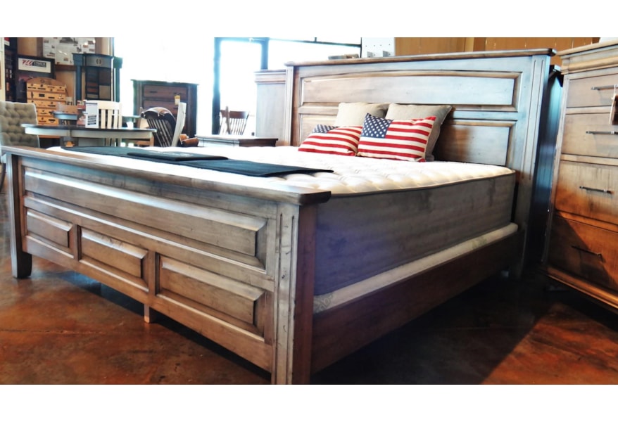 Oakwood Industries Edinburgh Queen Panel Livingston Bed With Block Feet Mueller Furniture Panel Beds