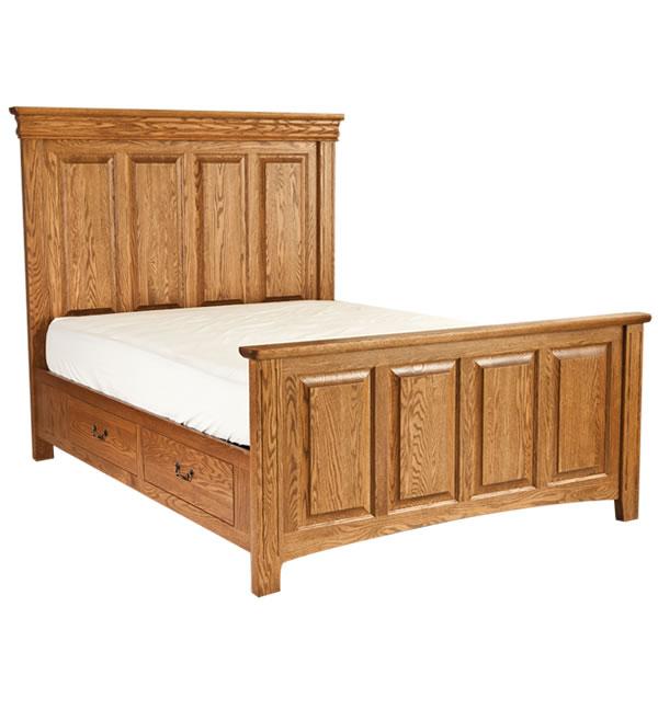 Oakwood Industries Edinburgh King Raised Panel Bed With