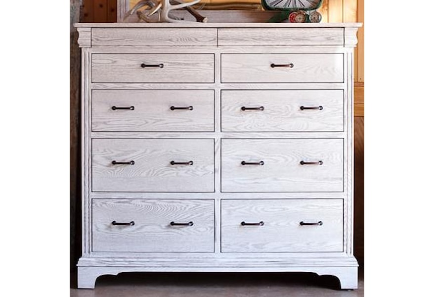 Oakwood Industries Edinburgh Grand Dresser With 10 Drawers Mueller Furniture Dressers Oakwood Industries Edinburgh Grand