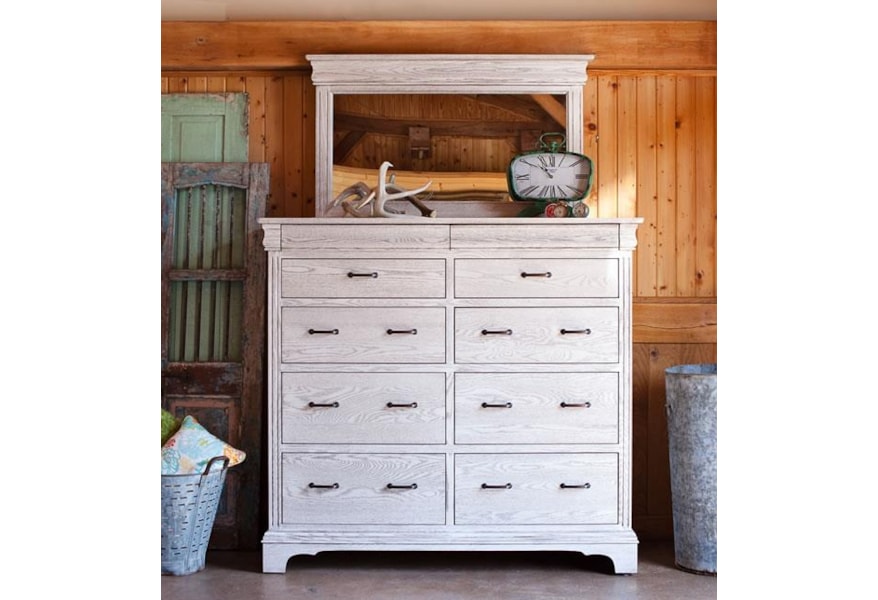 Oakwood Industries Edinburgh Grand Dresser With 10 Drawers Mueller Furniture Dressers Oakwood Industries Edinburgh Grand