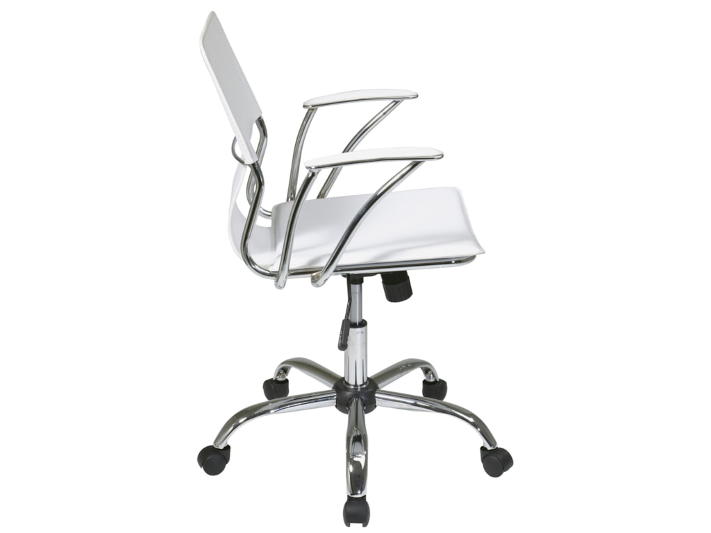 Office Star Dorado Chrome Chair With Pvc Upholstery Office Star Doradooffice Chair
