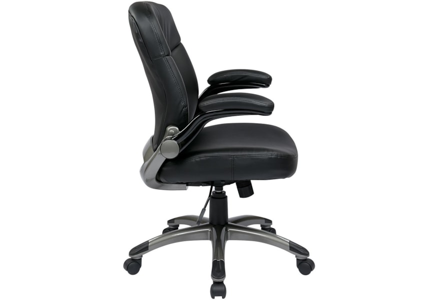 Office Star Executive Eco Leather Chairs Mid Back Bonded Leather Chair Wilson S Furniture Executive Desk Chairs