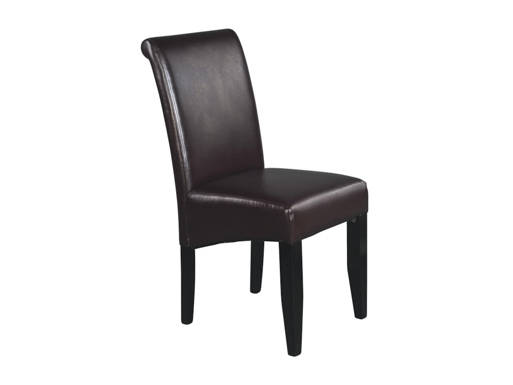 Office Star Parson Chairs Espresso Finish Eco Leather Side Chair Office Star Parson Chairs Espresso Finish Eco Leather Side Chair