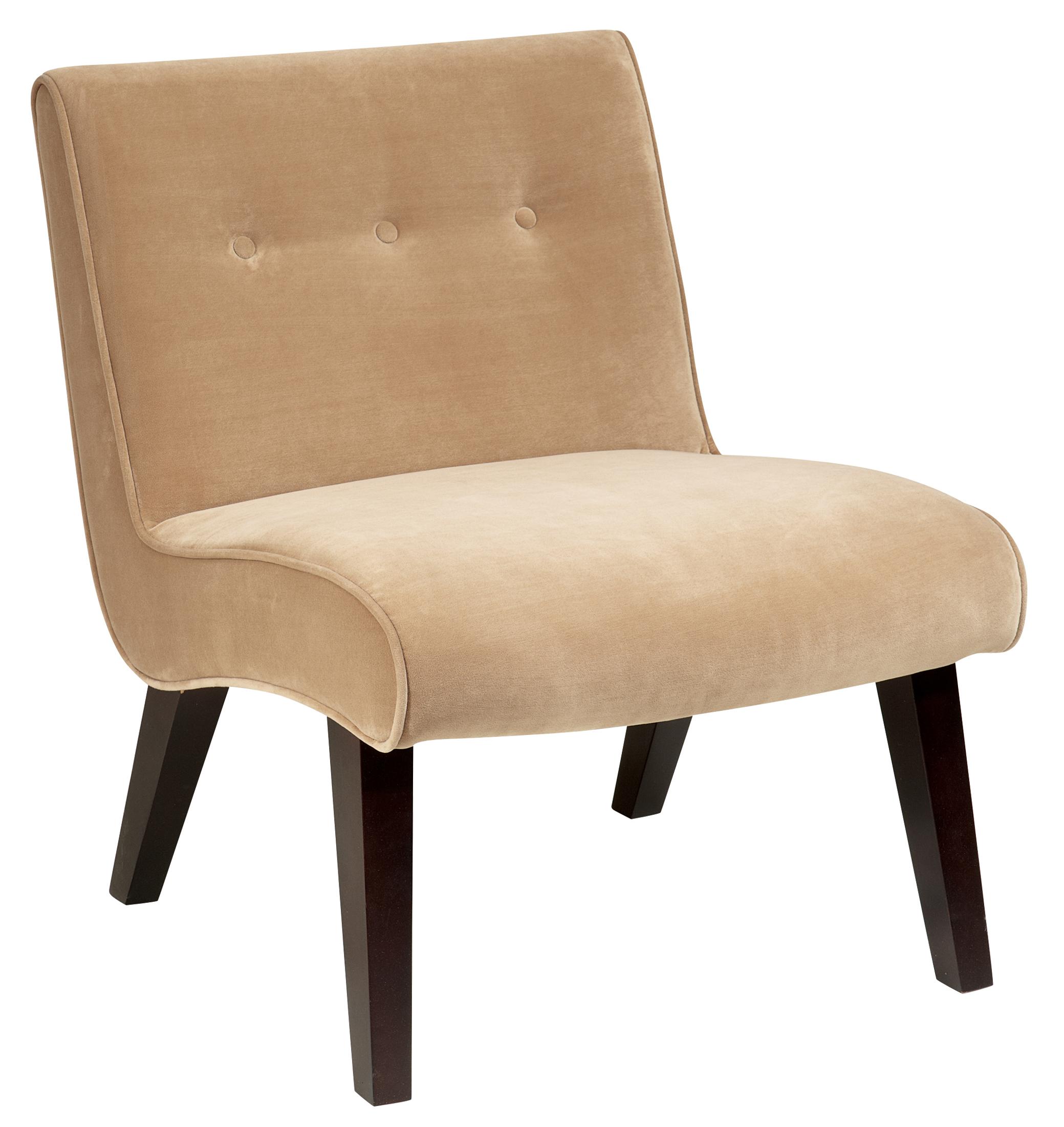 Valencia Armless Upholstered Chair With Tufted Back Sadler S Home Furnishings Exposed Wood Chair