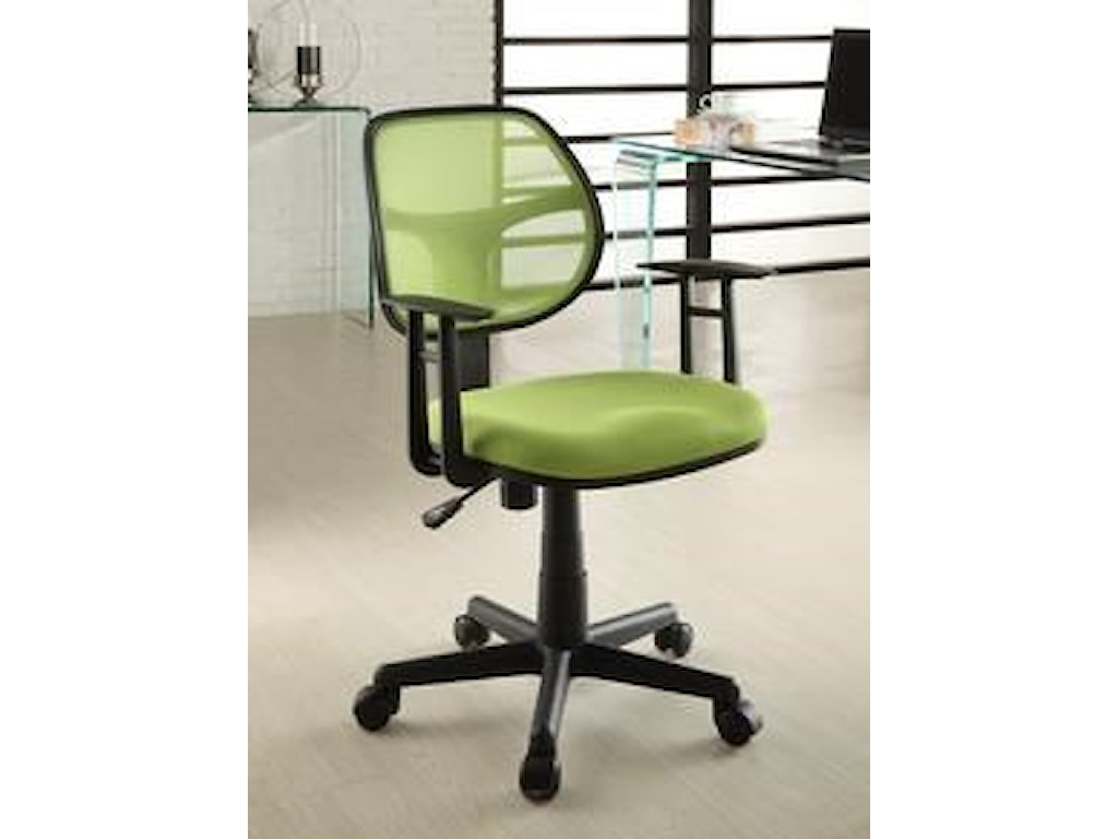 Offshore Furniture Source Chairs B 011 Grn Green Mesh Office Chair Sam Levitz Furniture Office Task Chairs