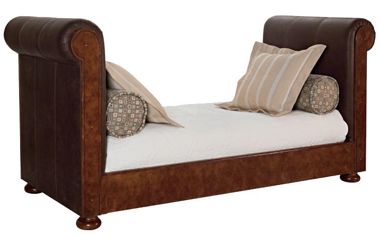 Old Biscayne Designs Custom Design Solid Wood Beds Brandy Wood Daybed With Upholstered Sides Jacksonville Furniture Mart Daybeds