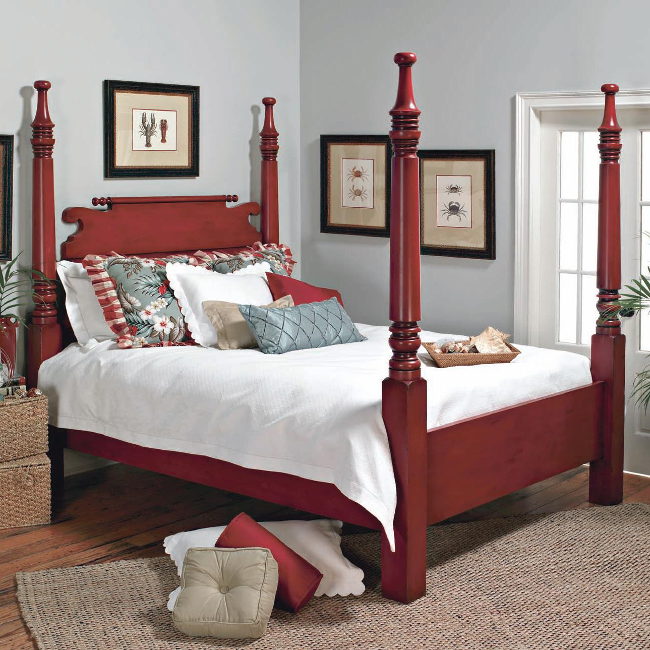 Old Biscayne Designs Custom Design Solid Wood Beds Eloise Wood Poster Bed With Carved Finials Jacksonville Furniture Mart Poster Beds