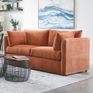 Warehouse M 120 Frame 10789534 Modern 2 Seat Queen Sleeper Sofa With Gel Memory Foam Mattress Pilgrim Furniture City Sleeper Sofas